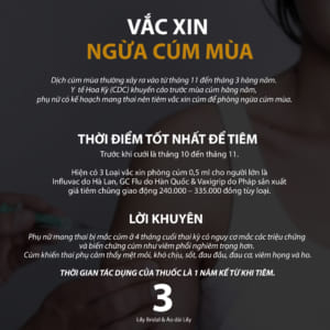 vắc xin ngừa cúm mùa cho các cô dâu sắp cưới