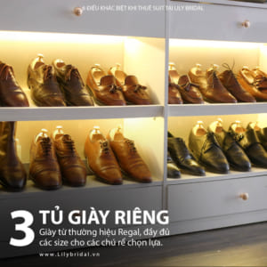 Tủ giày đa dạng kích cỡ và đẳng cấp vượt trội - Sự lựa chọn hoàn hảo cho phong cách chú rể.