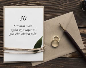 30 lời mời đám cưới hay dành cho cô dâu chú rể