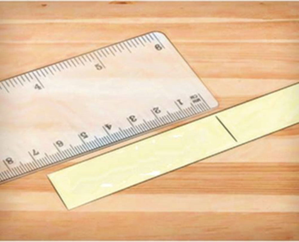 Bước 4 đo chiều dài size giấy