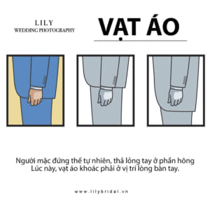 Vạt áo vest cưới phải vừa đủ dài