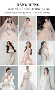 9 Kiểu posing hướng dẫn cách tạo dáng chụp hình cưới Studio cho cô dâu - Tip bridal posing guide